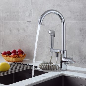 Vòi nước rửa chén xoay 360