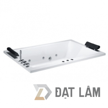 Bồn Tắm CAESAR MT7180C Đôi Massage Xây Có Đèn 1.8M