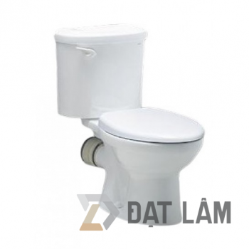 Bàn Cầu Caesar CPT1332 Thùng T1116 Thoát Ngang Xả Gạt