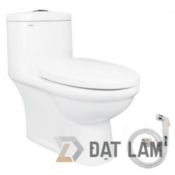 Bồn Cầu Viglacera BL5V Nắp V37 Xả Xoáy + Xịt VG826