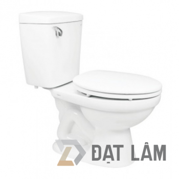 Bồn Cầu Viglacera VI44 2 Khối Nắp Thường