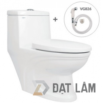 Bồn Cầu Viglacera V39M Nắp Êm V39 Xả Xoáy + Xịt VG826
