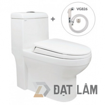 Bồn Cầu Viglacera V41 Nắp Êm V86 + Vòi Xịt VG826