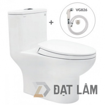 Bồn Cầu Viglacera V64 Nắp Êm V68 1 Khối